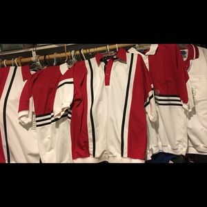 5 youth size golf shirts, varied, same color